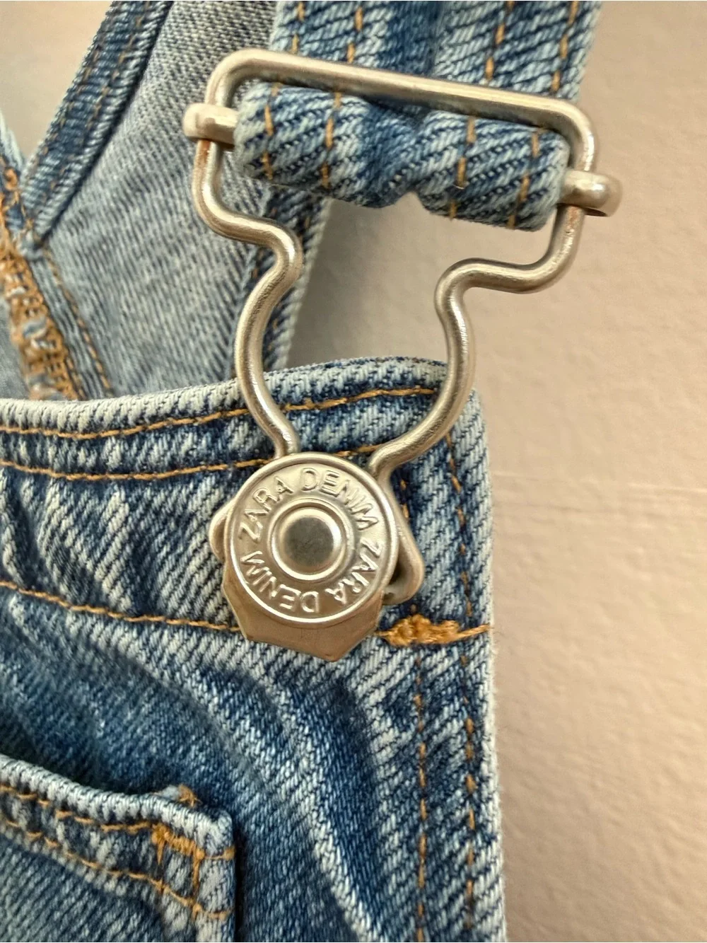 Zara kids Denim Overall Dress - Blue